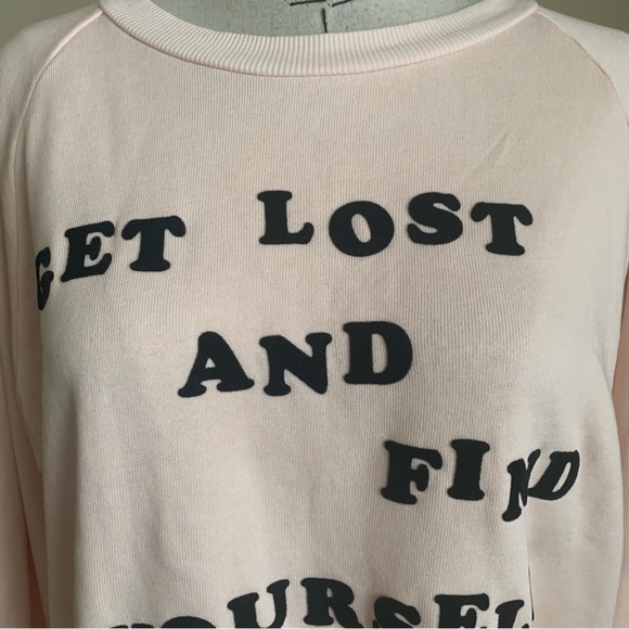 NWT Wildfox Get Lost And Find Yourself Sweatshirt L - Picture 3 of 12